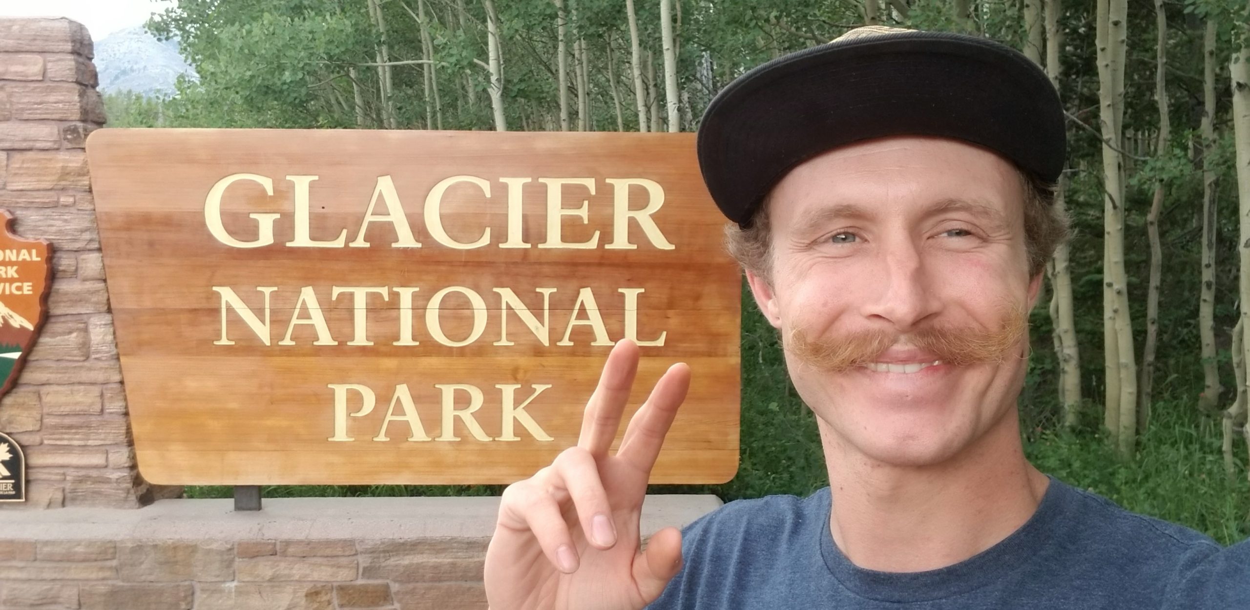 Glacier National Entrance Sign