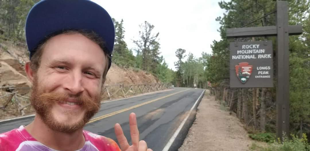 Rocky Mountain National & Longs Peak Entrance Sign