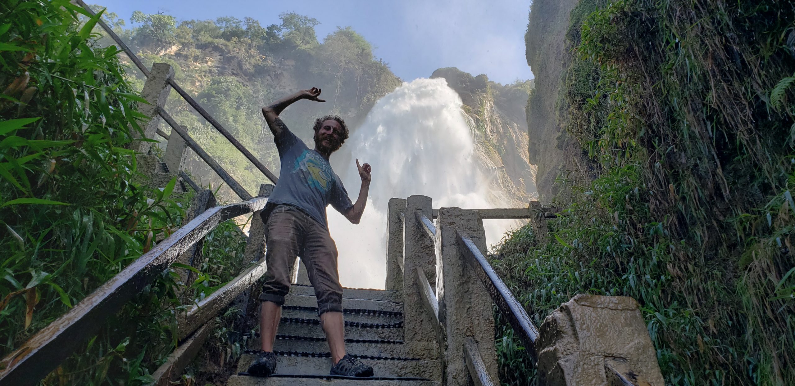 Standing Under El Chiflon